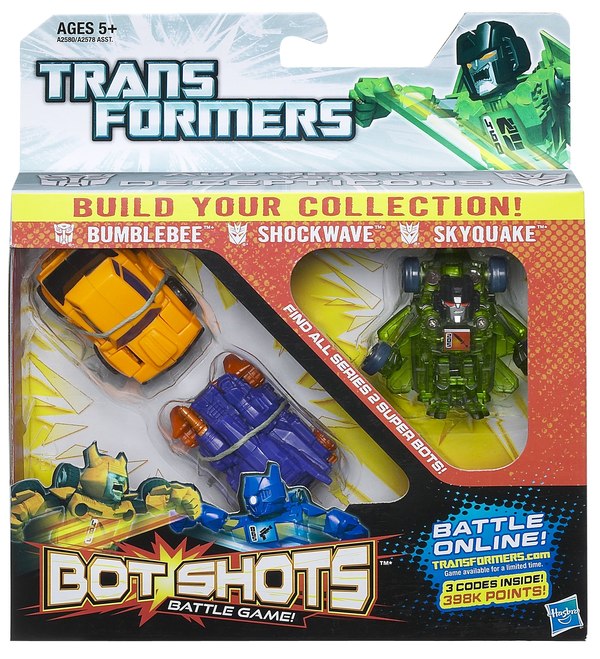 A2580 Bot Shots Bumblebee Shockwave Skyquake   In Pack  (6 of 17)